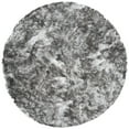 thumbnail image 3 of SAFAVIEH Ocean Trellis Solid Plush Polyester Shag Area Rug, Silver, 6' x 6' Round, 3 of 6