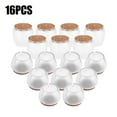thumbnail image 2 of PATA DE LA MESA MUIES PATA PATE PVC TRANSPARENTE 16 PIZAS PVC TRANSPARENTE MESA SILLE MUIES PATA ANTRESLIZANTE PIE TAPA COPAS COBAS CUBIERTA Protector de Piso M, 2 of 7