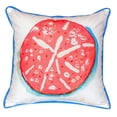 thumbnail image 3 of Coral Sand Dollar Large Indoor/Outdoor Pillow 18x18, 3 of 4