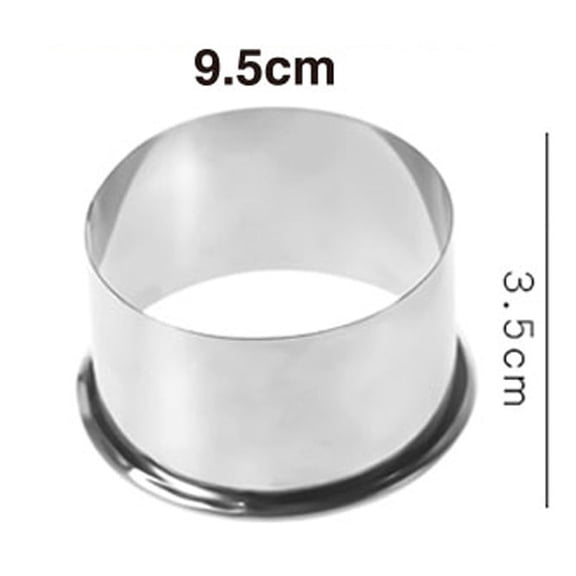 Stainless Steel Dumpling Skin Cutter, Large 3.7-inch Circular Dough Circle Mold for Empanadas and Pierogi, Size L