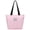 Cactus Pink, variant on Tote Bag with Zipper for Women with Bottle Pockets Heavy Duty Casual Anti-water Cloth Shoulder Handbag PVC Padded, Elephant Pink