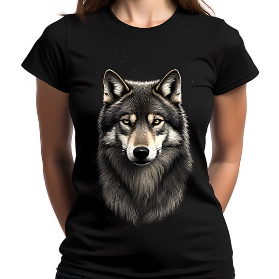 Serious Graphic Black T-Shirt for Bold Style for Animal Lovers