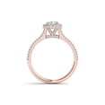 thumbnail image 3 of 1 Carat T.W. Diamond Single Halo 14kt Rose Gold Engagement Ring, 3 of 4