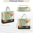 thumbnail image 6 of FORMRS Womens Corduroy Tote Bag Crossbody Shoulder Handbag with Pocket, Red Glasses, 6 of 7