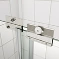 Elegant Chrome Finish Bathtub Bypass Sliding Door with 1/4” Tempered