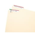 thumbnail image 4 of Avery Print or Write File Folder Labels, 11/16 x 3 7/16, White/Dark Red Bar, 252/Pack, 4 of 8