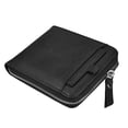 thumbnail image 2 of Pocket Wallet Faux Leather - Zipper Portable Credit Card Holder Bifold Wallet, 2 of 10