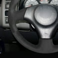 thumbnail image 4 of MEWANT Hand-sewing Black Suede Steering Wheel Cover for Toyota RAV4 1998-2003 Celica 1999-2006 Matrix 2002-2008 MR2 1999-2007 Supra 1996-2002, 4 of 5