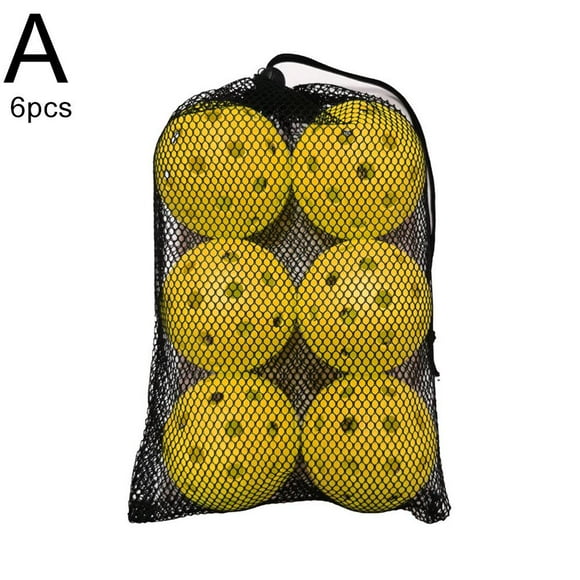 Pickleball Set - High-Quality Plastic, 74mm/2.91in, 6 Balls Included