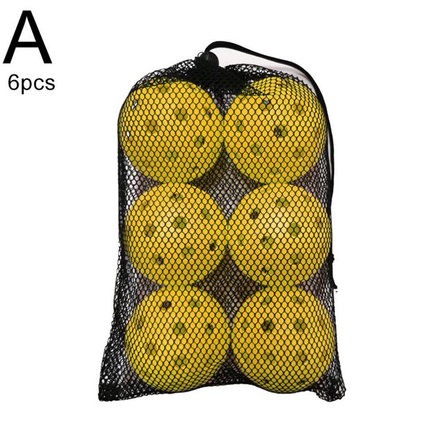 Ensemble de Pickleball - Plastique de Haute Qualité, 74 Mm/2,91 Po, 6 Balles Incluses