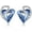 03-March & December-Light Sapphire Blue, variant on Infinity Love Heart Birthstone Crystal Stud Earrings for Women, Silver Tone Fashion Statement Jewelry, Holiday Birthday Gifts for Mother Daughter Wife Mom Sister Her