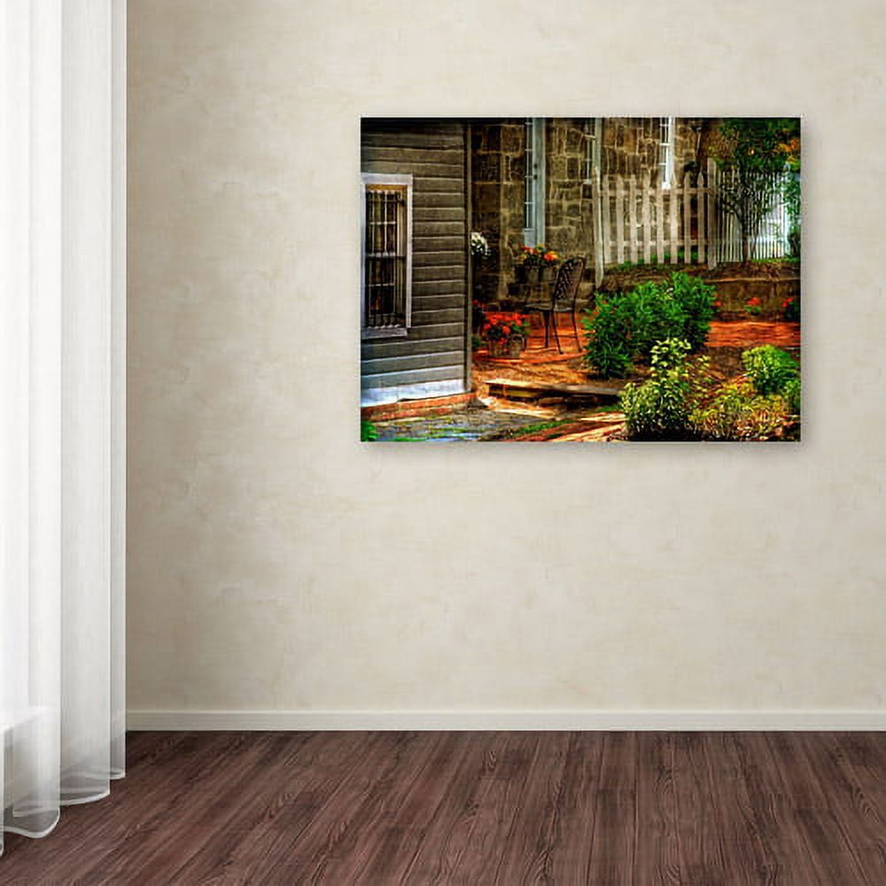 Trademark Fine Art "A Seat In the Shade" Canvas Art by Lois Bryan