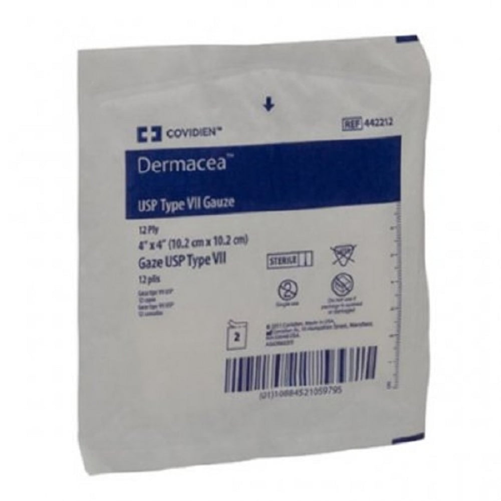 Dermacea USP Type VII Gauze Sponge Dermacea Cotton 12Ply 4 X 4