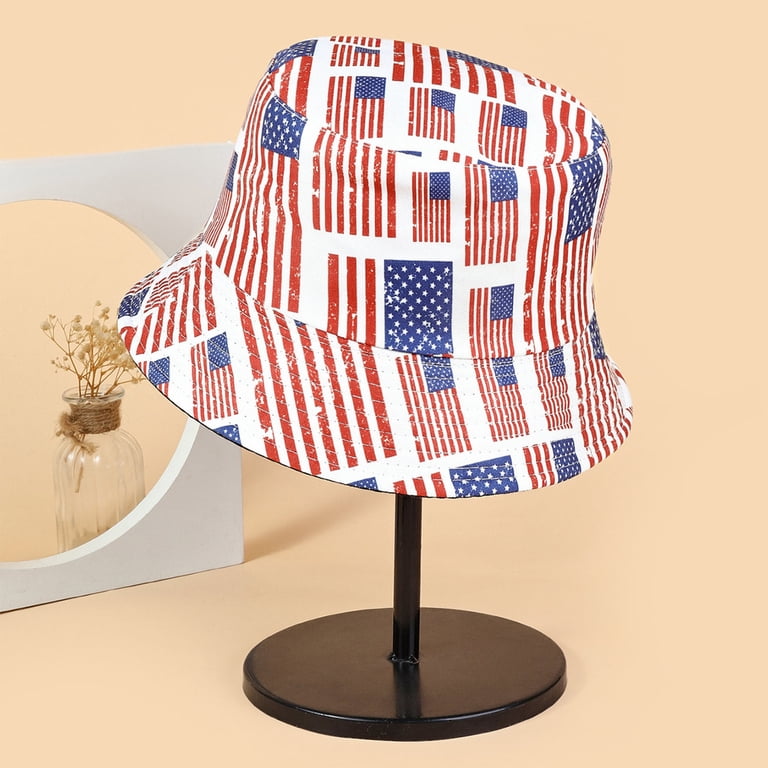 Lksixu American Flag Bucket Hat, Independence Day Star  display picture 2