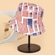 thumbnail image 4 of Xihbxyly Sombrero Del Día de La Independencia, Diseño de Cubo Rojo, Blanco y Azul, Estilo Reversible, Plegable y Portátil, Protección Solar, Actividades Al Aire Libre, Playa, Senderismo, Camping, Tal, 4 of 6