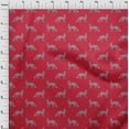 thumbnail image 3 of oneOone Organic Cotton Poplin Twill Fabric Fox Block Print Fabric By Yard 42 Inch Wide, 3 of 4