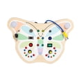 thumbnail image 1 of Tablero de actividades Montessori para bebés pequeños con luz LED para niños mayores de 18 meses mariposa, 1 of 9