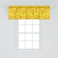 thumbnail image 2 of Ambesonne Fish Scale Window Valance, Squama Mermaid Scales, 54" X 18", Pale Yellow Mustard, 2 of 3