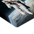 thumbnail image 2 of Ambesonne Galaxy Fitted Sheet, Astronaut with Sun Beams, Twin XL Size, Orange Grey, 2 of 3