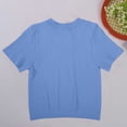thumbnail image 5 of YUGYXL Womens Short Sleeve T Shirts Buttery Soft Summer Crop Tops Slim Fit Y2k Basic Tees for Workout Blue Top S, 5 of 6
