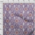 thumbnail image 2 of oneOone Cotton Jersey Purple Fabric Diamond & Circles Geometric Sewing Material Print Fabric By The Yard 58 Inch Wide, 2 of 4