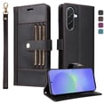 thumbnail image 2 of FOXDOCK Funda tipo Cartera para Samsung Galaxy A56 – Cubierta de Cuero PU con Múltiples Ranuras, Bolsillo para Efectivo y Correa de Muñeca, 2 of 6