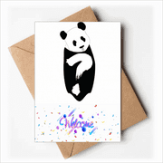 Question Panda Body Animals Welcome Back Greeting Cards Envelopes Blank