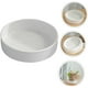 thumbnail image 4 of pstuiky Bandeja de madera brasileña, platos de cerámica blanca, decoración de escritorio, base para macetas, 4 of 4