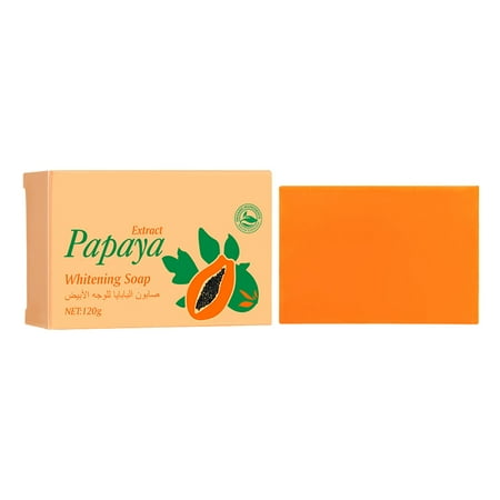 

Papaya Soap Face & Body Wash – Skin Papaya Soap Bar For Dark – Lotion Applicator for The Back Shower Lotion Puffs plus Lotion Tissues Soft Pack Lotion Back Applicator Tan Lower Back Roller