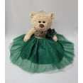 thumbnail image 1 of Kinnex Collections Since 1997 20"" Quince Anos Quinceanera Last Doll Osito de peluche con vestido (centro de mesa) ~ B16632-33 (verde esmeralda), 1 of 1