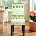 thumbnail image 4 of TSOVTHRID Cute Shamrock Bowknot Stripe Print 5 Pcs Dining Chair Covers and Tablecloth Set, Stain Resistant Table Cloth Dining Chair Slipcovers for Holiday Festival St. Patrick's Day Decoration, 4 of 7