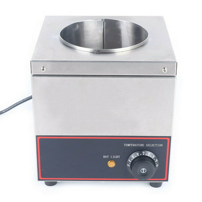 DENEST Warmer Pump Electric Hot Fudge Caramel Cheese Sauce Heater Tank  Stainless Steel