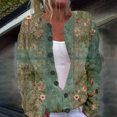 thumbnail image 2 of Kaondbfi Women's Cardigan, Single Plush Art Print Comfortable Knitted Cardigan Winter Coat for Women, 2 of 9