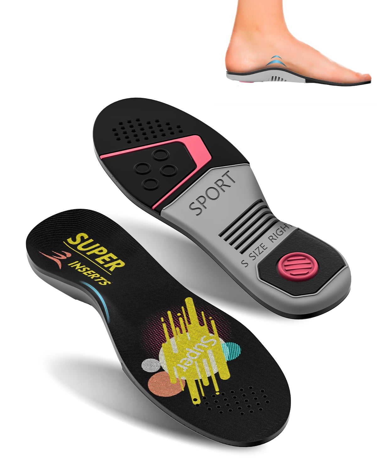 Dr. Foot'S Supination Insoles & Overpronation Insoles Medial & Lateral Heel  Cups | eBay