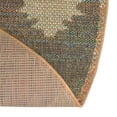 thumbnail image 7 of Unique Loom Baja Outdoor Collection Area Rug - Cabo (5' 3" Round Multi/Blue), 7 of 7