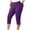 *Purple, variant on VBVC Women's Plus Size Capri Leggings,Ladies Stretchy Breathable Pants,High Waist Sweatpants For Women,Blue,S-5XL