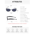 thumbnail image 6 of US-Exclusi DG-98348 Women’s Sunglasses - Oval Frame, Stylish Unique Temples, European & American Vibe, Premium Look, UV-Protective Fashion Sun Glasses, 6 of 10
