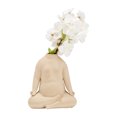 thumbnail image 5 of 8" Ceramic Woman Body Vase Contemporary Abstract Cream Colored Body Shaped Decorative Vase for Indoor or Outdoor Decor, 5 of 9
