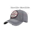 thumbnail image 2 of Xfvqtps Wash Distressed Baseball Cap for Men Women Vintage Adjustable Embroidered Trucker Hat Gray, 2 of 5
