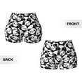 thumbnail image 5 of Lsque Cute Panda (3) Pattern High Waisted Biker Shorts for Women-Tummy Control Fitness Athletic Workout Running Yoga Gym Shorts,Moisture-Wicking-XX-Large, 5 of 9