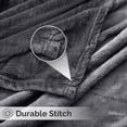 thumbnail image 6 of IR Imperial Rooms Fleece Bed Throw Blanket, Plush, Travel and Couch Fuzzy, Cozy Washable Ultrasoft Queen Size Gray, 6 of 7
