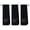 Black, variant on Embroidered Gym Towels Set of 3, Monogram Initial W, 100% Cotton, Black