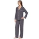 thumbnail image 3 of Conjunto de Pijama Eberjey Gisele Manga Larga con Botones en Modal, 3 of 5