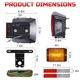 thumbnail image 4 of 12V Square LED Trailer Light Kit,IP68 Marker License Light, 4 of 5