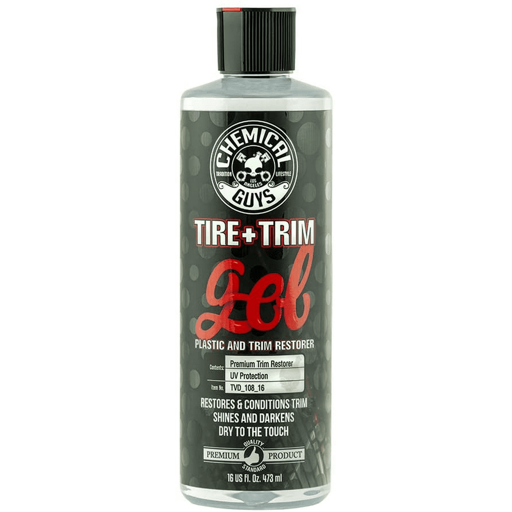 Chemical Guys TVD_108_16 Tire and Trim Gel for Plastic and Rubber, Restore and Renew Faded Tires