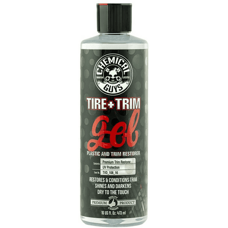Chemical Guys TVD_108_16 Tire and Trim Gel for Plastic and Rubber, Restore and Renew Faded Tires, Trim, Bumpers and Rubber, 16 oz