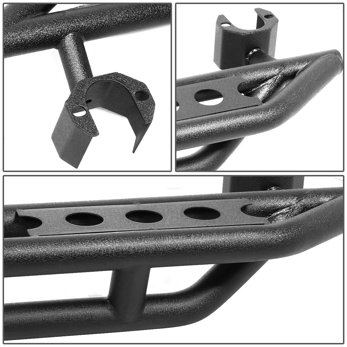 DNA Motoring Rock Sliders Side Step Nerf Bar Running Board for 18-19 Jeep Wrangler JL 4-Dr Unlimited
