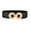 Black, variant on Women Wide Elastic Stretch Waist Belt Double Hollow Circle Interlock Gold Buckle Decorative Cinch Belt Black One Size