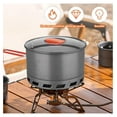 HONGDINGF Outdoor Pot Portable Heat Collecting Exchanger Pot 1L/1.5L/2