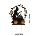 thumbnail image 2 of Halloween Witch Yard Stake - Black Cat Yard Decor - Garden Witch Hat Holiday Decor, Outdoor Ground Insert Halloween Kitty with Witch Hat for Garden Yard Decor, 2 of 2